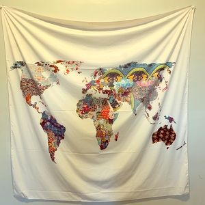 World Map Tapestry